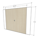 Ver imagem 3 de Painel para Tv até 42 Polegadas Painel Ripado Sala Quarto - Brovália