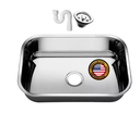 Ver imagem 1 de Cuba Cozinha Aço Inox American Steel Gold 304 56x34x17
