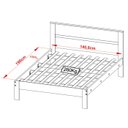 Ver imagem 4 de Cama Casalcm8005 e 2 Mesas de Cabeceira Az1016 Qt3 Nogal Branco Tecno Mobili