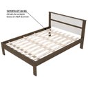 Ver imagem 6 de Cama Casalcm8005 e 2 Mesas de Cabeceira Az1016 Qt3 Nogal Branco Tecno Mobili