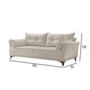 Ver imagem 3 de Sofá 3 Lugares Living M-97 Veludo Martins Creme