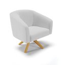 Ver imagem 6 de Kit 1 Namoradeira E 2 Poltronas Base Madeira A05 Cinza