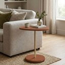 Ver imagem 3 de Mesa de Apoio Alta Design Moderno para Sala com Estrutura Resistente Terracota Bel