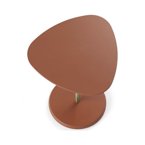 Mesa de Apoio Alta Design Moderno para Sala com Estrutura Resistente Terracota Bel
