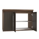 Ver imagem 2 de Gabinete para Banheiro 80cm 2 Portas 1 Gaveta Alice 