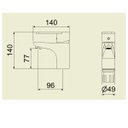 Ver imagem 4 de Misturador Monocomando para Banheiro Balcão 2875 Minimal Advance Meber Metais Cromado