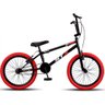 Bicicleta Bmx Aro 20 Stx Freio V-brake Preto Pneu Vermelho - 2