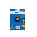 Ver imagem 4 de Mini Spot Led de Embutir Quadrado 1w 3000k Preto
