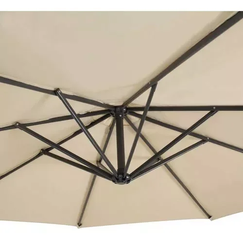 Ombrelone Mor Dubai 2,90m com Base Ref.409162 - Bege - 2
