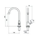 Ver imagem 2 de Torneira Lavatório de Bancada Uni Meber Metais