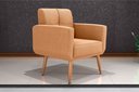 Ver imagem 1 de Poltrona Decorativa Havana Boucle Mostarda F493 - Matrix