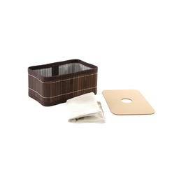 Cesto Organizador Dobravel Bambu Escuro 23x15x10 Mimo Style - 6
