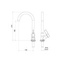 Ver imagem 2 de Torneira Lavatorio Balcão com Arejador Economizador 1190 C 36 Arej INT BL Meber Metais
