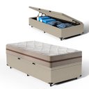 Ver imagem 1 de Cama Box Baú com Colchão de Molas Ensacadas Classic Pocket Solteiro 78cm