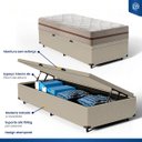 Ver imagem 3 de Cama Box Baú com Colchão de Molas Ensacadas Classic Pocket Solteiro 78cm