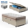 Cama Box Baú com Colchão de Molas Ensacadas Classic Pocket Solteiro 78cm - 2