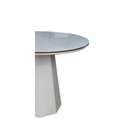 Ver imagem 1 de Mesa de Jantar Cone Base Oitavada 90 cm com Tampo Off/Mel/Off