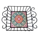 Ver imagem 4 de Fruteira de Mesa Ferro e Azulejo Quadrada Grande pra Cozinha Azulejo G2