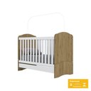 Ver imagem 4 de Berço Mini Cama 3 Em 1 Bala De Menta Henn Rústico Branco Hp