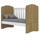Ver imagem 1 de Berço Mini Cama 3 Em 1 Bala De Menta Henn Rústico Branco Hp
