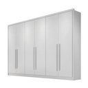 Ver imagem 2 de Guarda Roupa Casal 100% Mdf 6 Portas 6 Gavetas - Livorno-branco - Móveis Novo Horizonte