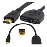 Cabo Adaptador Duplicador Hdmi 2x1 Splitter - 1