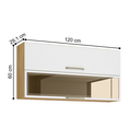 Ver imagem 2 de Armário Suspenso com 2 Portas Quebec Freijó Supremo