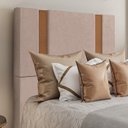 Ver imagem 2 de Cabeceira Solteiro 88 cm Veron Veludo Rose Soon