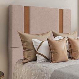 Cabeceira Solteiro 88 cm Veron Veludo Rose Soon - 2