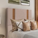 Ver imagem 7 de Cabeceira Solteiro 88 cm Veron Veludo Rose Soon