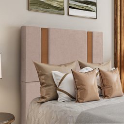 Cabeceira Solteiro 88 cm Veron Veludo Rose Soon - 7