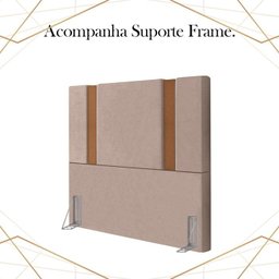 Cabeceira Solteiro 88 cm Veron Veludo Rose Soon - 5