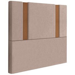 Cabeceira Solteiro 88 cm Veron Veludo Rose Soon - 1