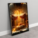 Ver imagem 2 de Quadro Decorativo Jesus Ceia Partilha do Pão Sala Quarto Casa Escritório