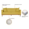 Sofá 2 Lugares Viena Suede - Amarena Móveis Cor Amarelo - 4
