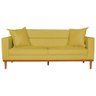 Sofá 2 Lugares Viena Suede - Amarena Móveis Cor Amarelo - 6