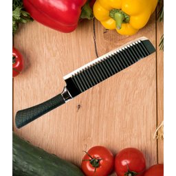 Cutelo 8 Shark Inox Faca Machadinha Peixe Carne Cozinha Jjb - 3