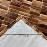 Tapete de Couro Castanho 2,00x2,50 sem Bordas Peças 03x09cm - 3