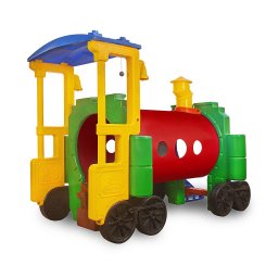 Túnel Infantil Trenzinho Lúdico Colorido de Plástico - 2