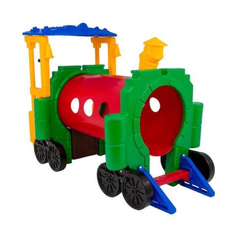 Túnel Infantil Trenzinho Lúdico Colorido de Plástico