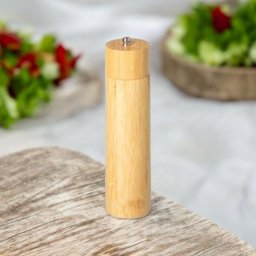 Moedor para Temperos de Bambu – Elegância e Praticidade - 2
