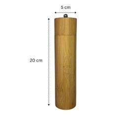 Moedor para Temperos de Bambu – Elegância e Praticidade - 4