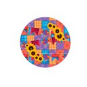 Ver imagem 1 de Kit Sousplat Patchwork Girassol Nsw 8 Peças com Base