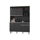 Ver imagem 3 de Cozinha Compacta Alice 130cm Cinza Ajl Móveis