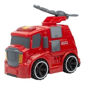 Caminhão / Carrinho Fricção Bombeiros a Pilha com Luz e Som Bq-166 Etitoys