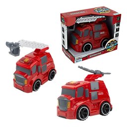 Caminhão / Carrinho Fricção Bombeiros a Pilha com Luz e Som Bq-166 Etitoys - 2