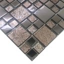 Ver imagem 5 de Pastilha de Vidro Cristal Cromo Prata 30x30cm