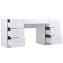 Ver imagem 5 de Penteadeira Escrivaninha 7 Gavetas 118 Cm Pe100 Branco Dtall