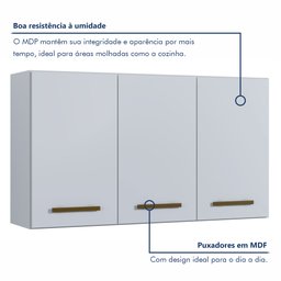 Cozinha Completa 9 Portas e 3 Gavetas Atenas  - 3
