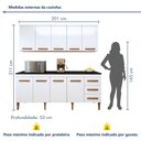 Ver imagem 3 de Cozinha Completa 9 Portas e 3 Gavetas Atenas 